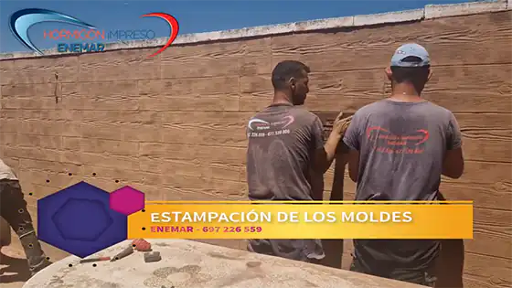 Pasos para instalar hormigón impreso vertical